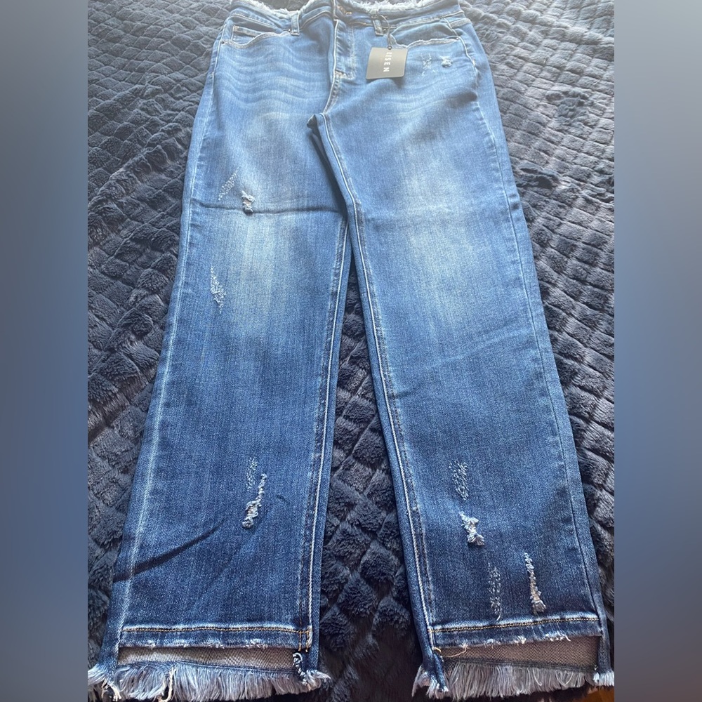 NET Risen Raw Edge Skinny Jean